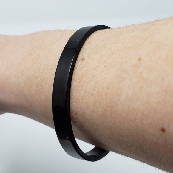 Other - 8mm Luxurious Black Stainless Steel Bracelet